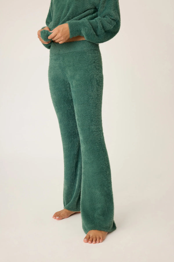 Campfire Cozy Feather Knit Lounge Pant Sage Leaf