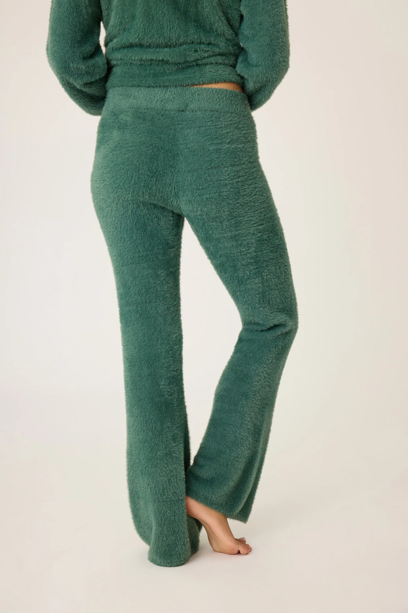 Campfire Cozy Feather Knit Lounge Pant Sage Leaf