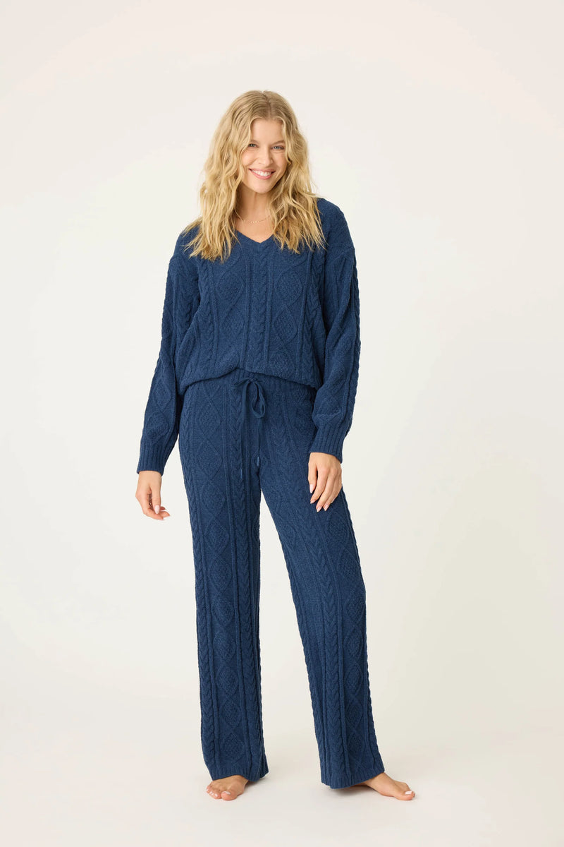 Chenille Cozy Cable Lounge Pant