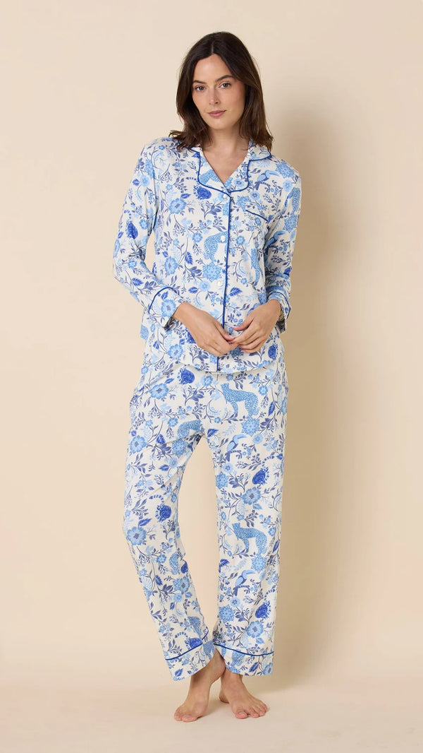 Savannah Soirée Pima Knit Long-Sleeved Pajama