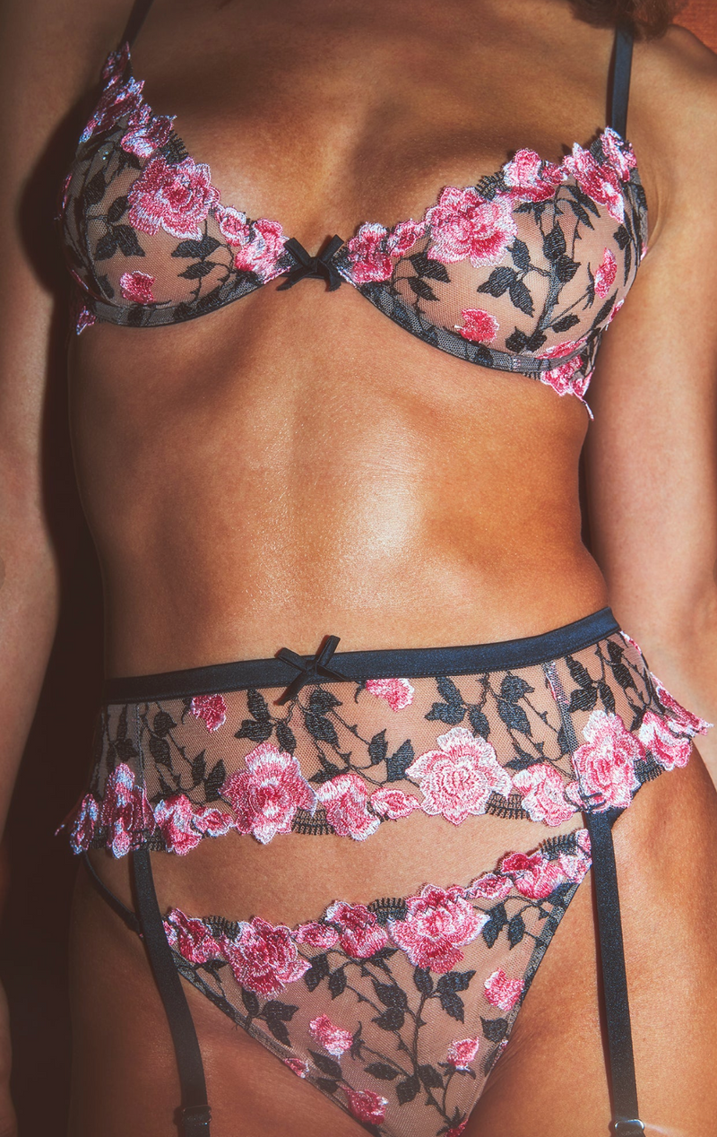 Roses and Thorns Demi Bra