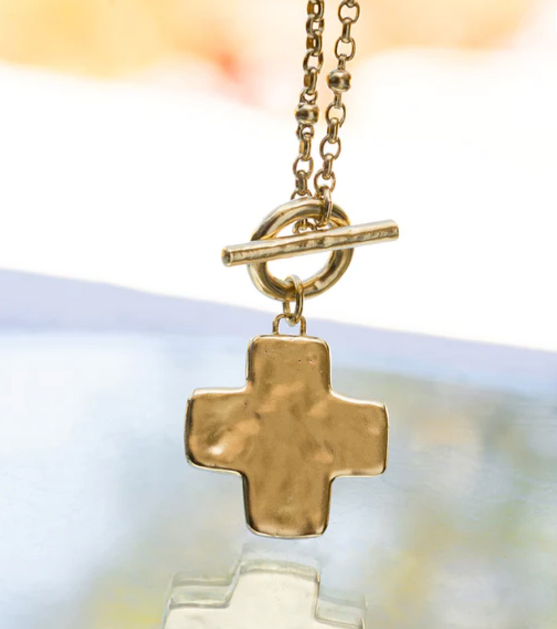 Life in Balance Cross Necklace