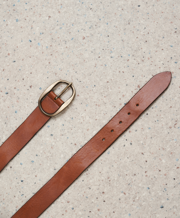 Angus Brown Leather Belt