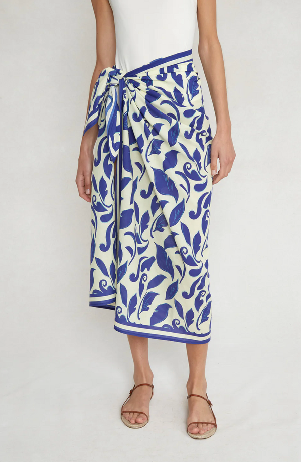 Ivy Printed Sarong Blue