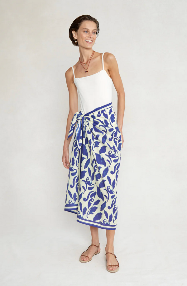 Ivy Printed Sarong Blue