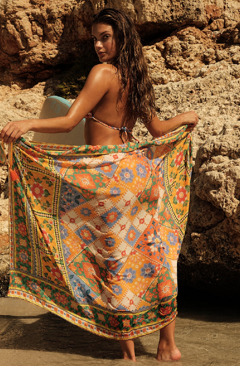 Marine Tile Sarong