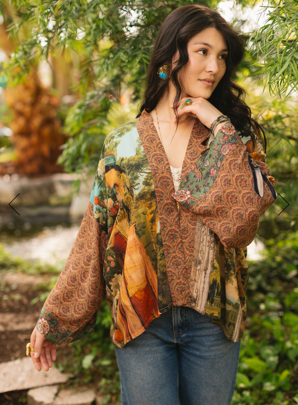 Secret Garden Cropped Kimono