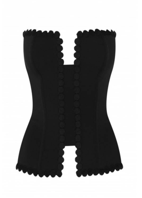 Square Crepe Corset