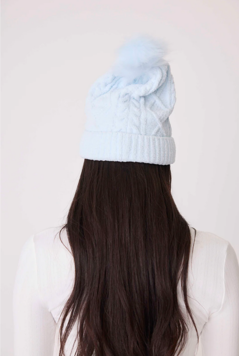 Chenille Cozy Cable Beanie