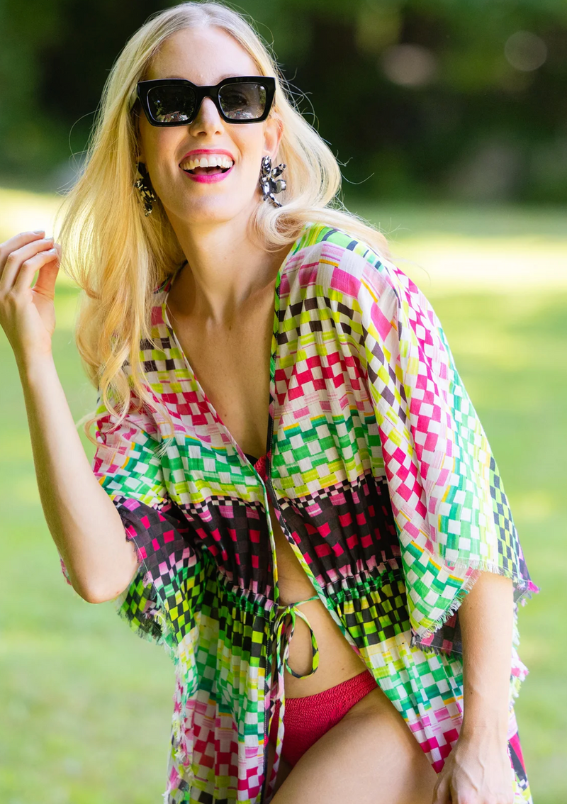 Tropical Geo Open Caftan