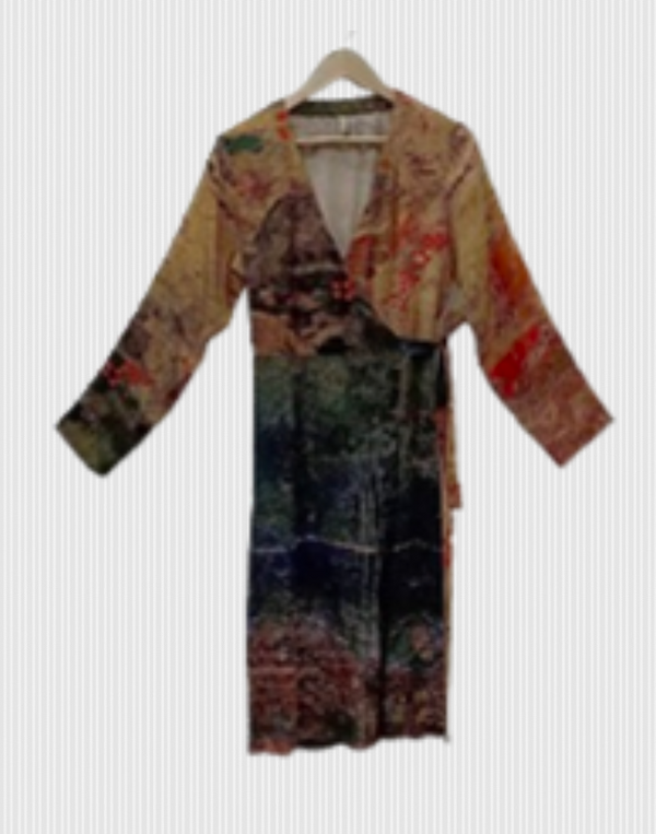 Viscose Wrap Dress Dress
