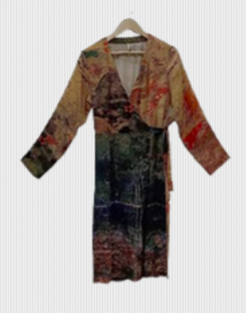 Viscose Wrap Dress Dress