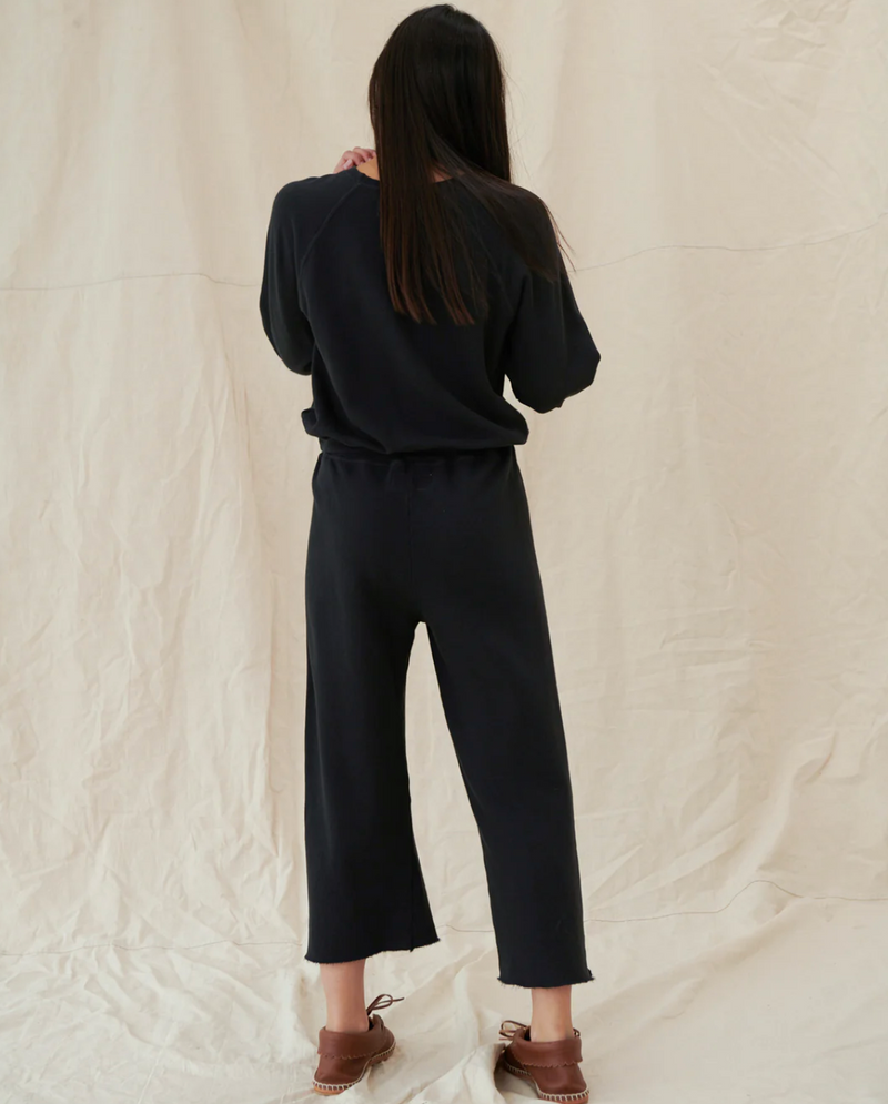 The Wide Leg Cropped Sweatpant