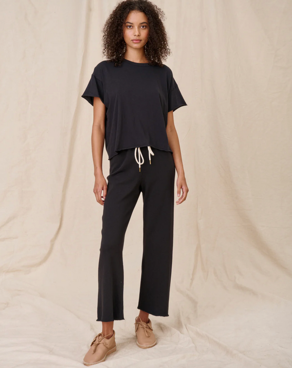 The Wide Leg Cropped Sweatpant