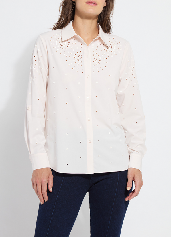 Zelie Eyelet Embroidered Shirt