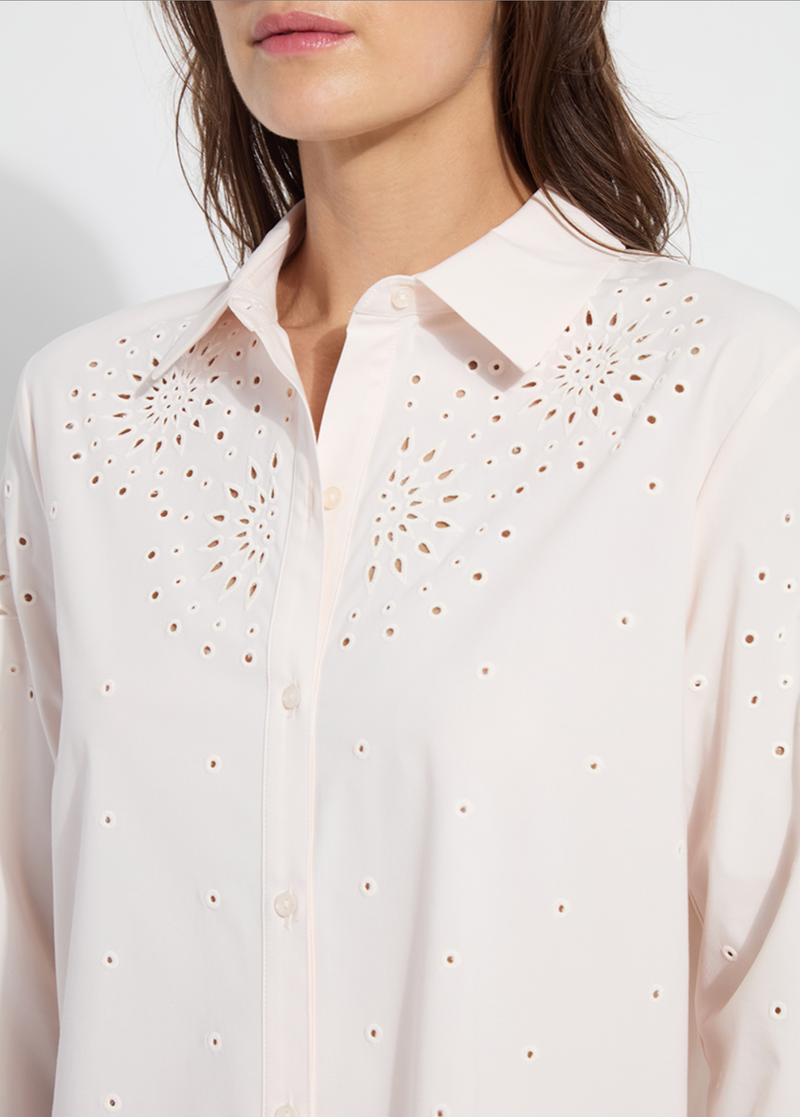 Zelie Eyelet Embroidered Shirt