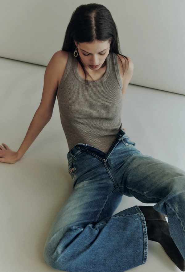 Cotton Ribbed tank top