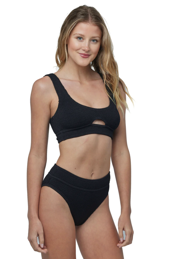 Turks and Caicos High-Waist Swim Bottom