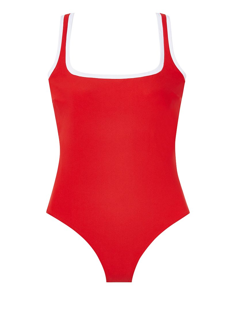 Piped Square Neck Swim Tank