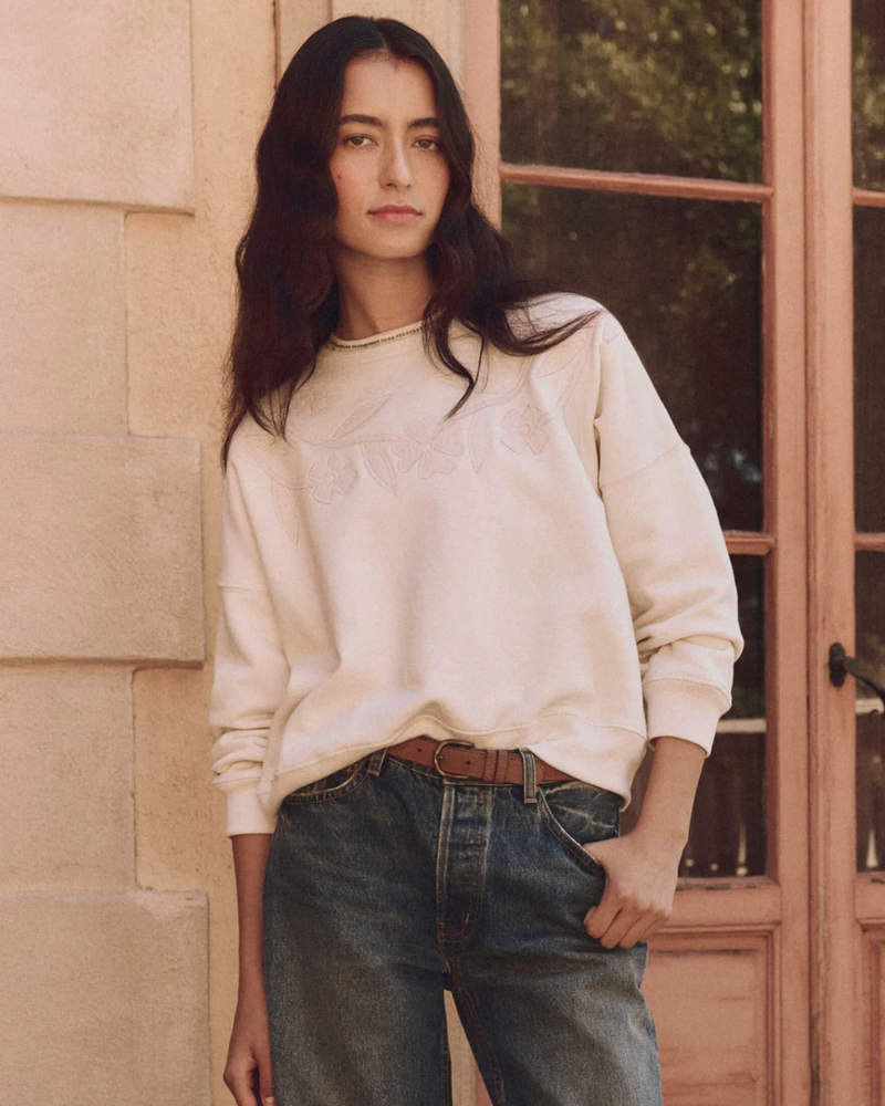 The Floral Applique Sweatshirt