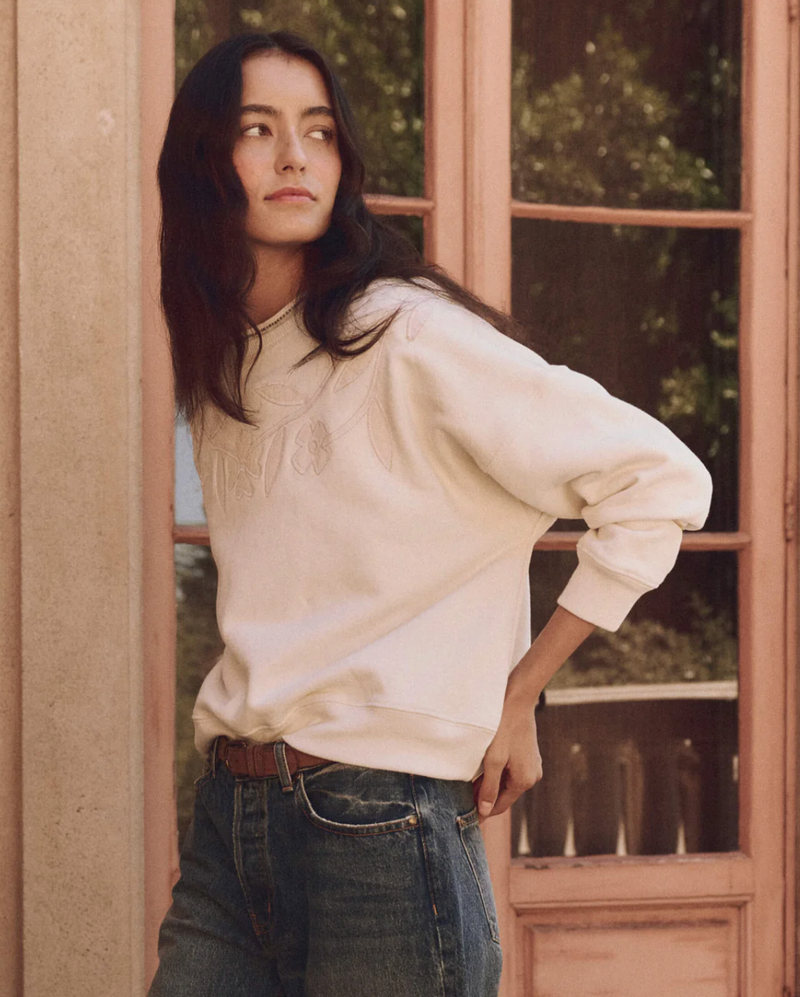The Floral Applique Sweatshirt