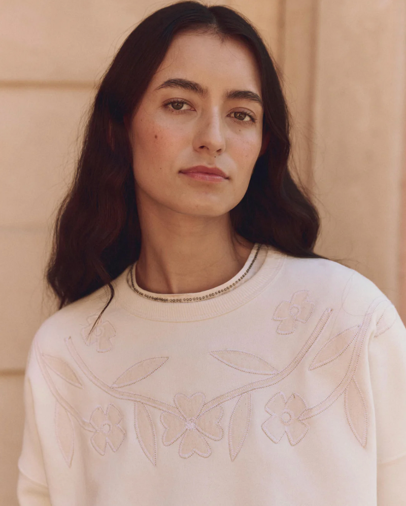 The Floral Applique Sweatshirt
