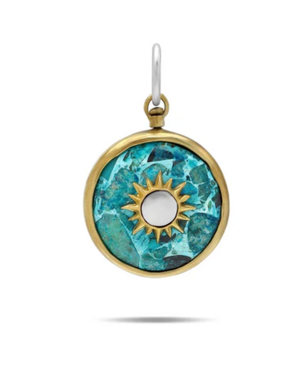 Infinite Sky Turquoise Amulet Medalion
