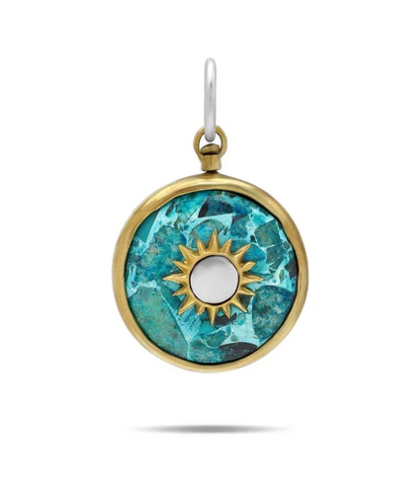 Infinite Sky Turquoise Amulet Medalion
