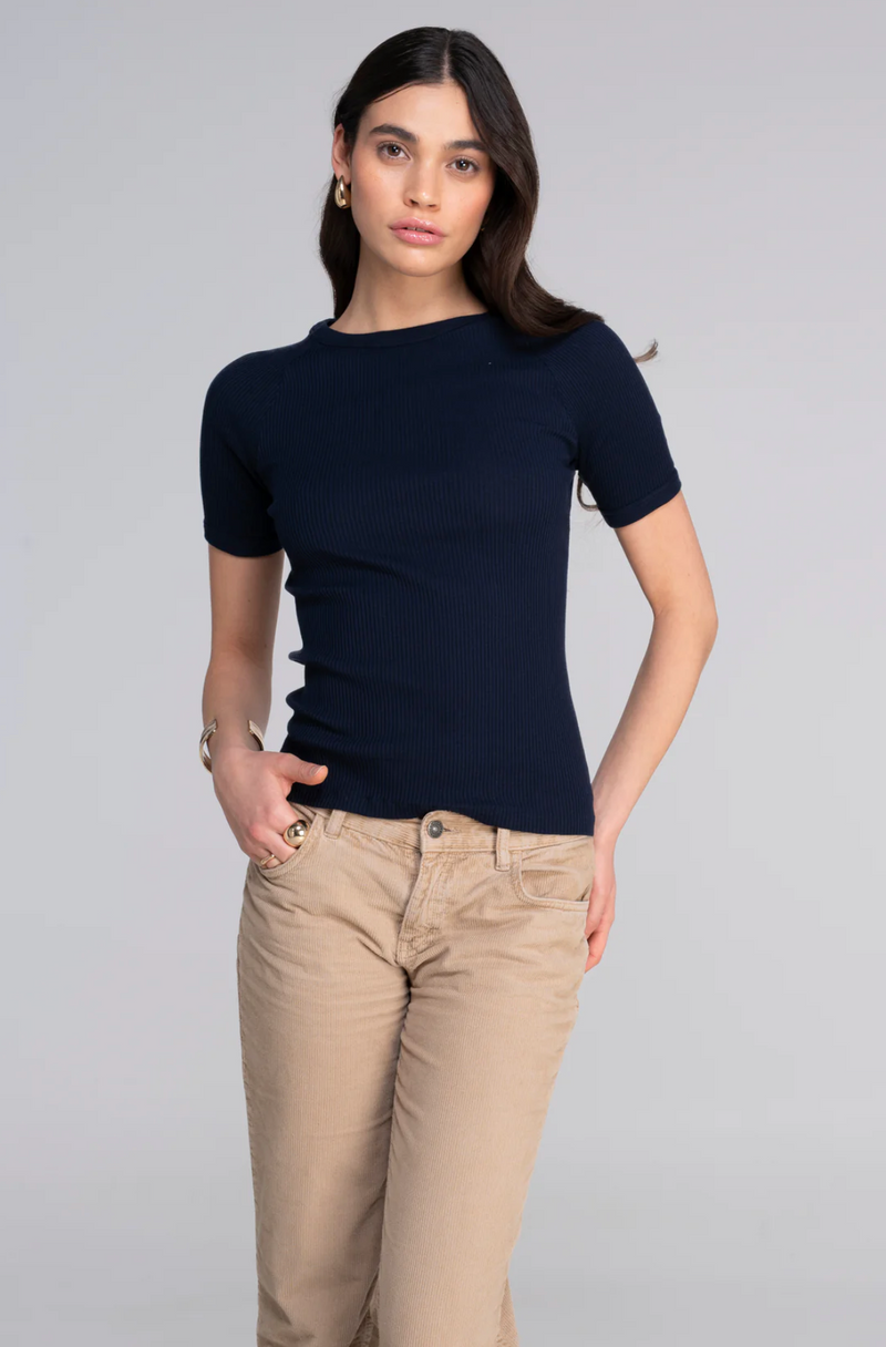 Cotton round neck T-shirt