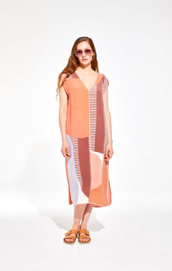 Raf Abstract Pink Dress