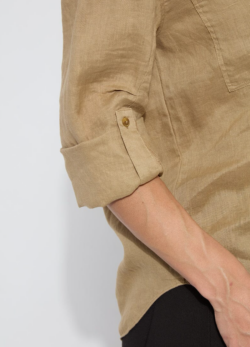 Rose Roll Tab Utility Shirt