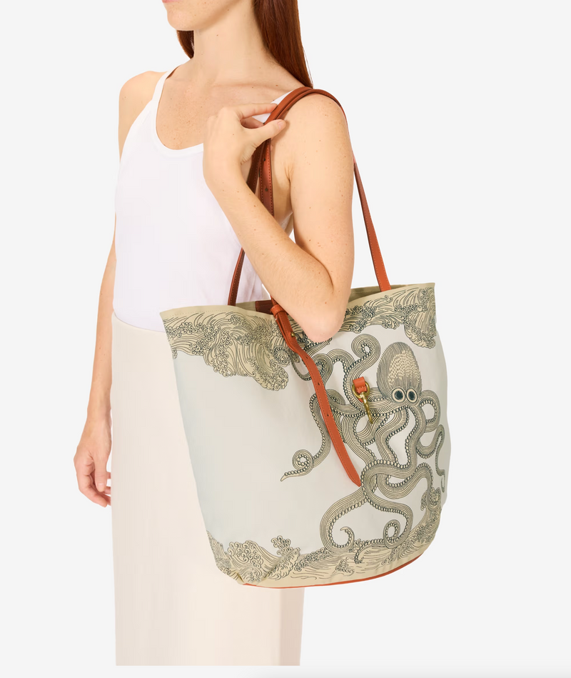 Soft Shopping Bag - Poseidon - Natural