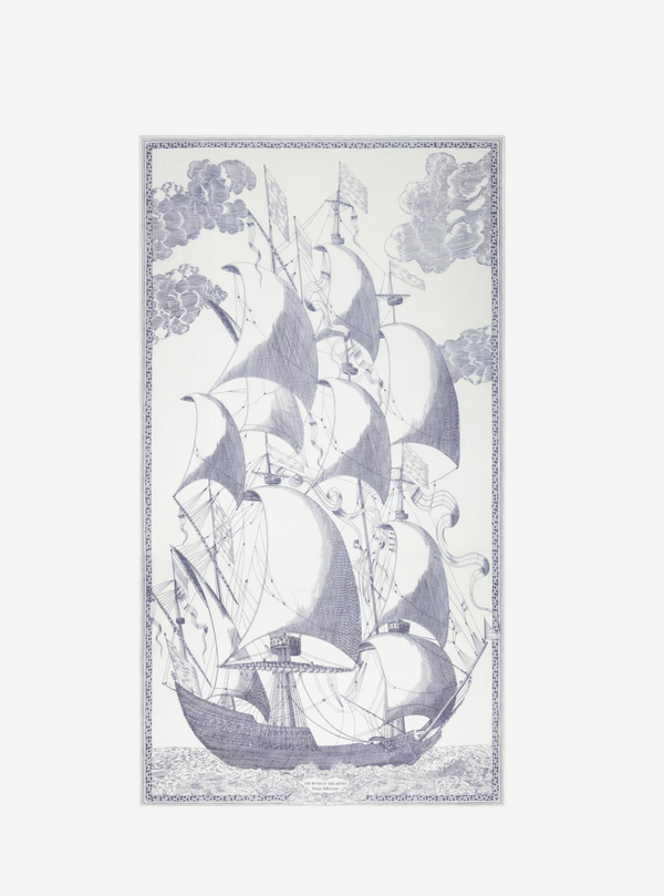 Scarf 100 - Des Rives Et Des Reves - White