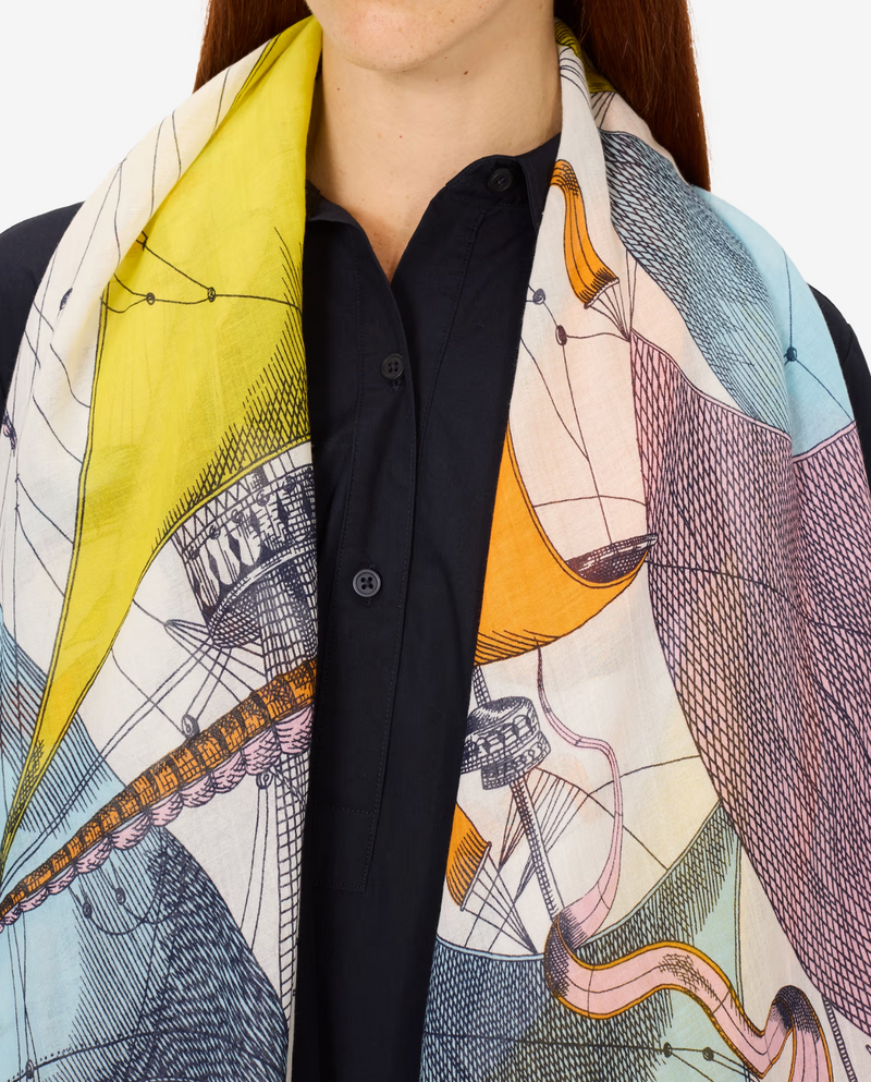 Scarf 100 - Des Rives Et Des Reves - Multicolor