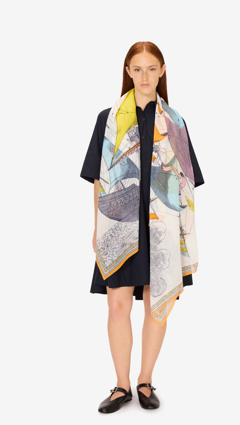 Scarf 100 - Des Rives Et Des Reves - Multicolor