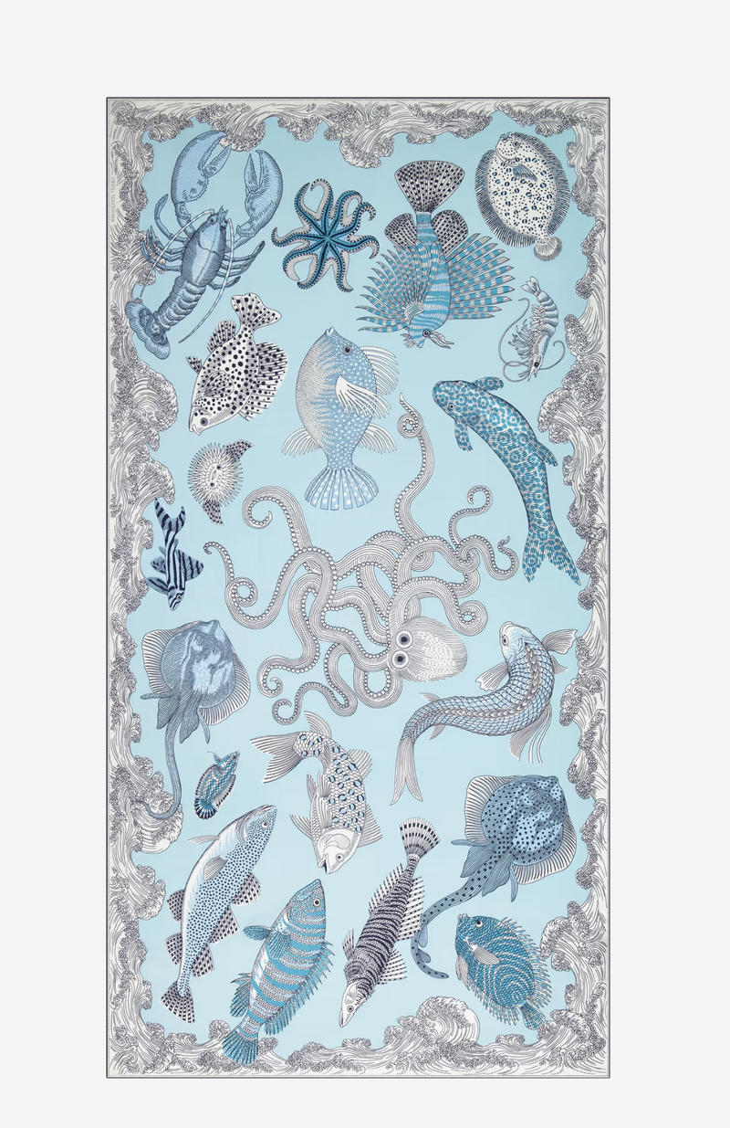 Scarf 100 - Poseidon - Turquoise