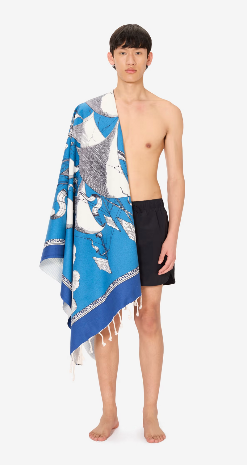 Fouta Towel 100 - Des Rives Et Des Reves - Blue