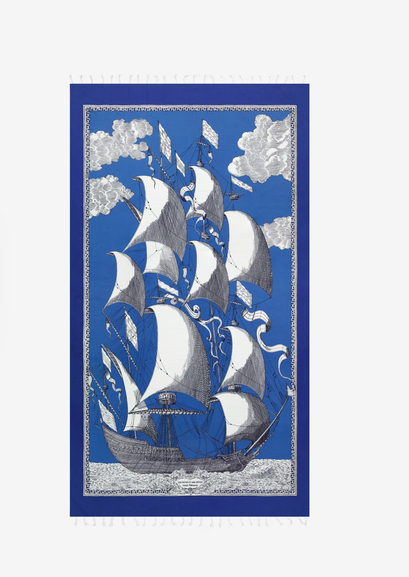 Fouta Towel 100 - Des Rives Et Des Reves - Blue