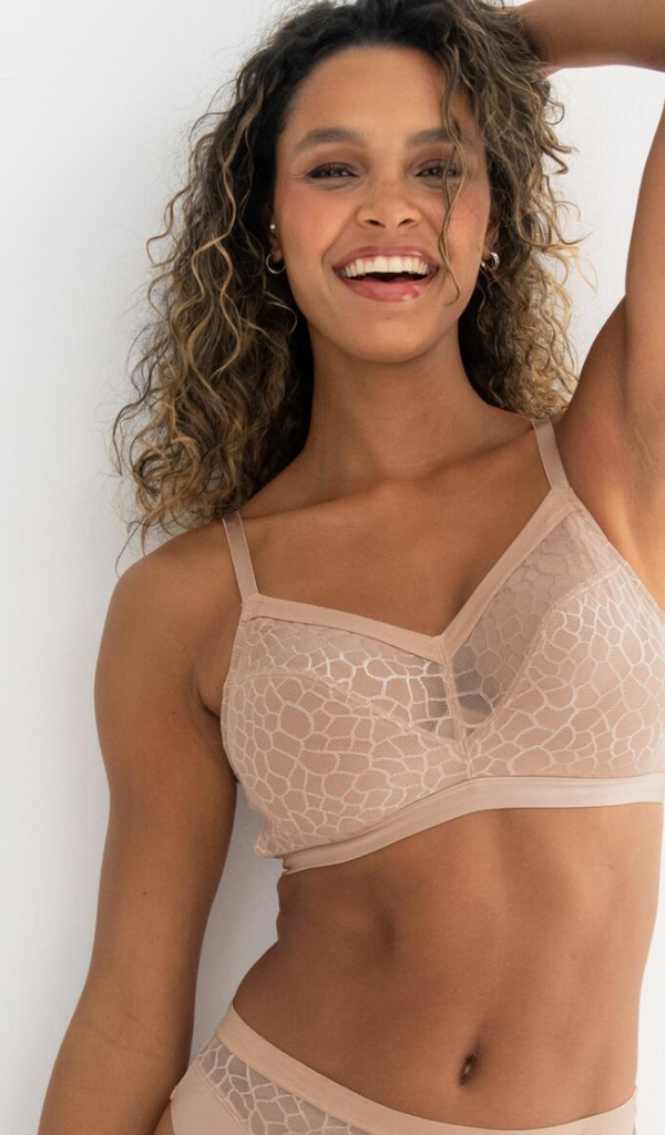Geo Sculpt Fuller Bust Non Wired Bralette