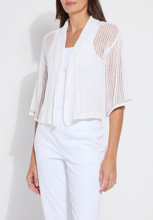 Elera Linen Mesh Cardigan