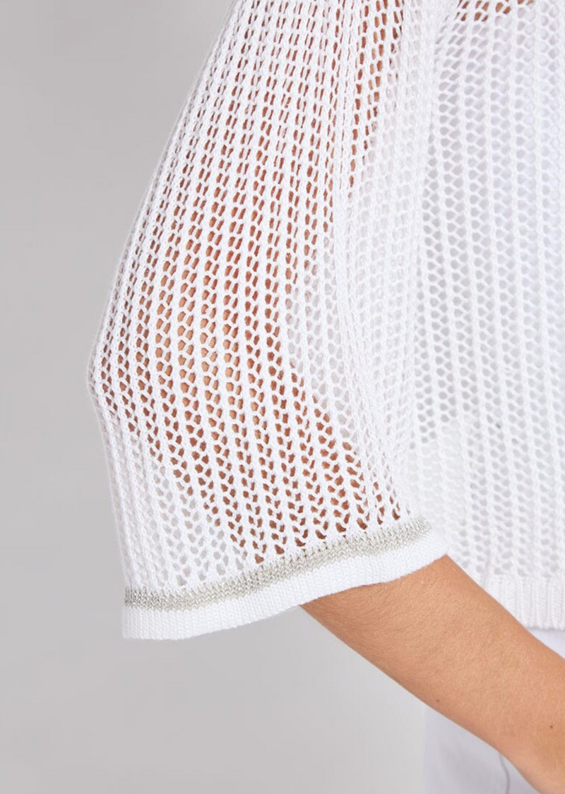 Elera Linen Mesh Cardigan