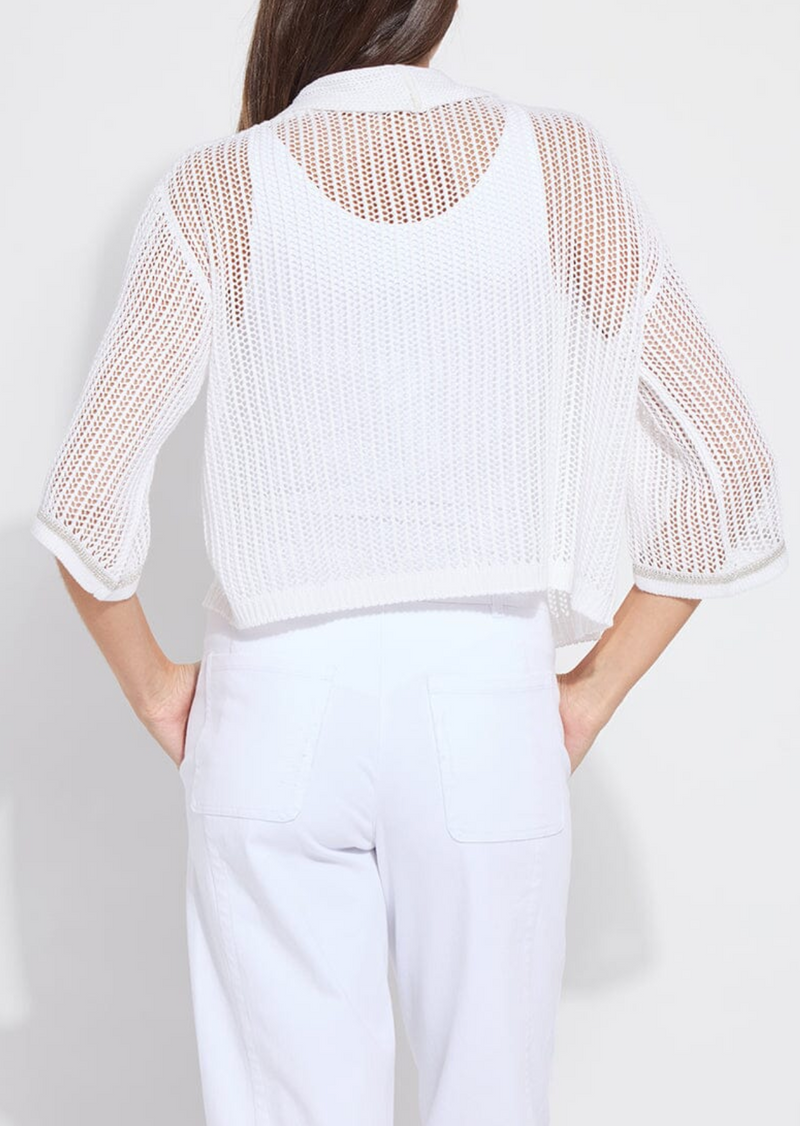 Elera Linen Mesh Cardigan