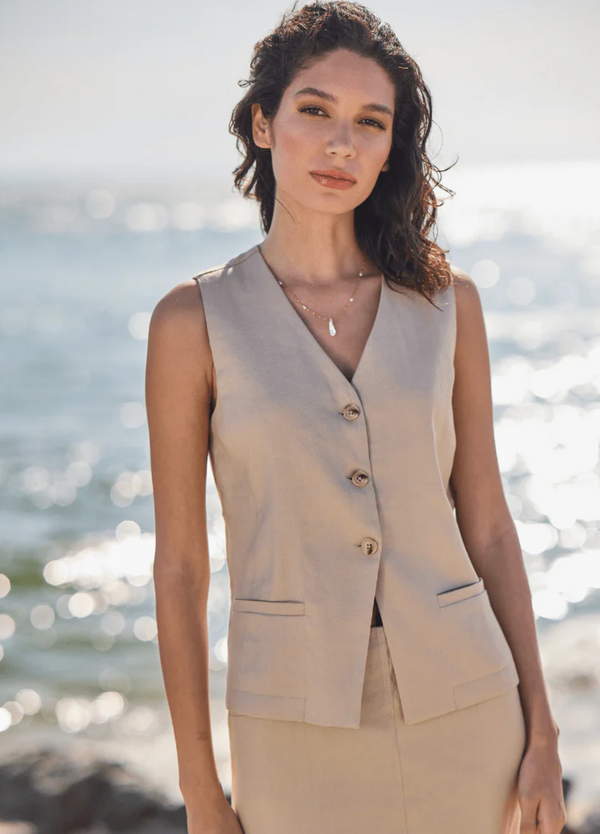 Nixie Linen Gilet