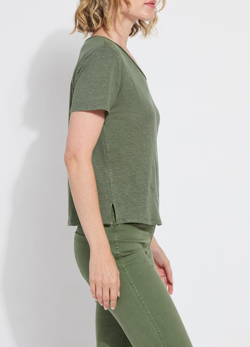 Cyrus Box-Cut V-Neck Tee