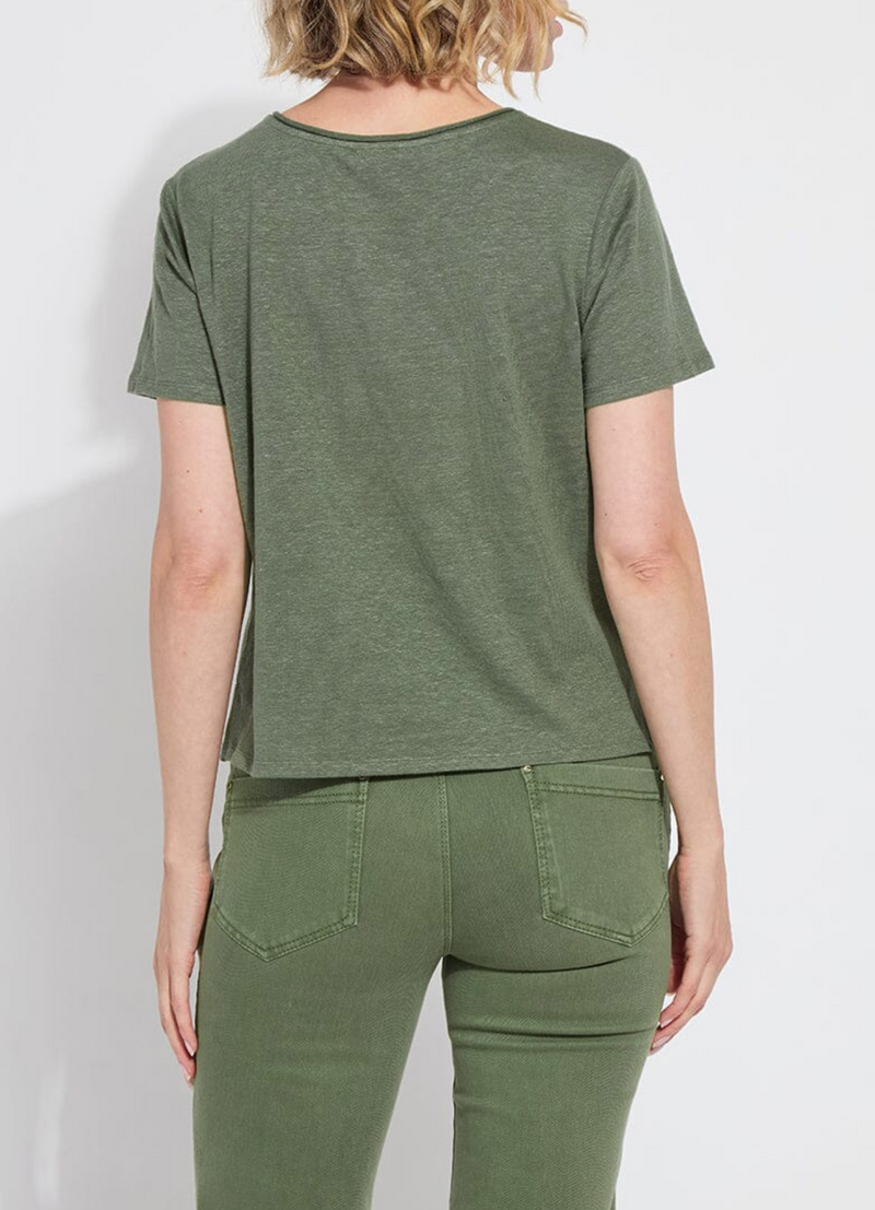 Cyrus Box-Cut V-Neck Tee