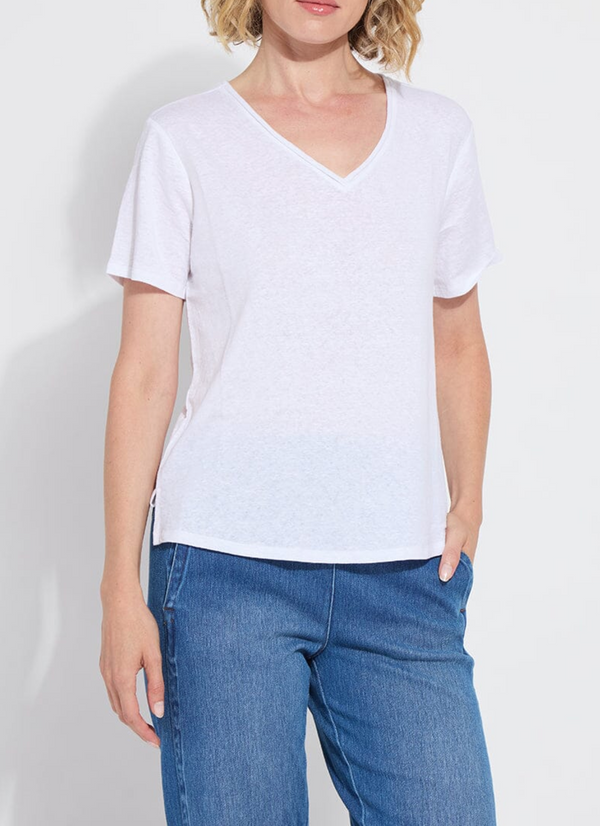Cyrus Box-Cut V-Neck Tee