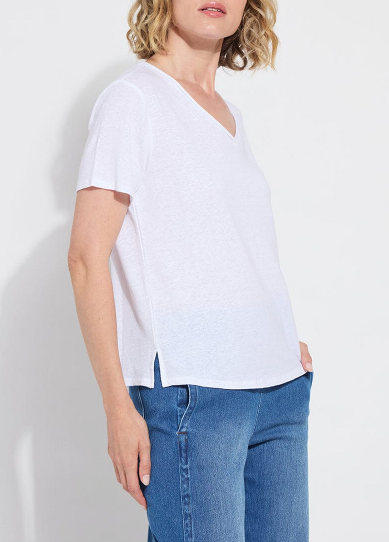 Cyrus Box-Cut V-Neck Tee