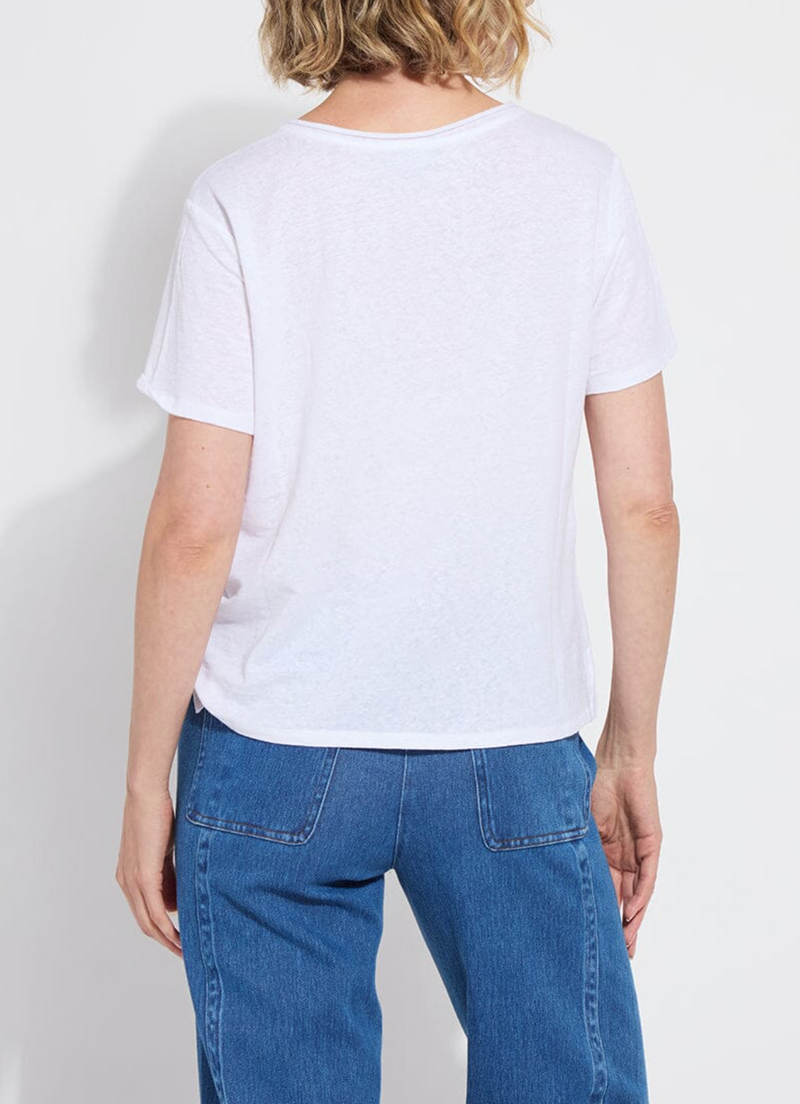 Cyrus Box-Cut V-Neck Tee
