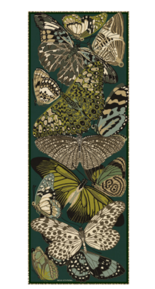 70 Papillons Emerald Scarf