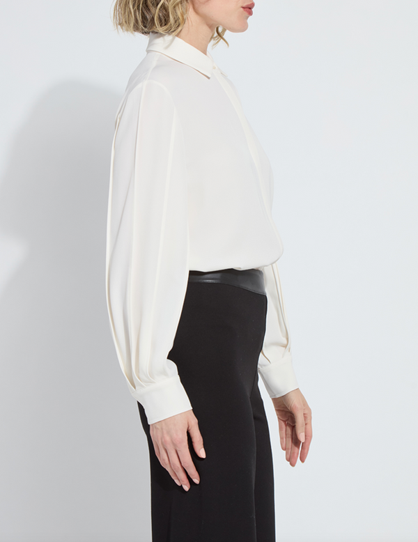 Ivette Pleated Balloon Slv Blouse